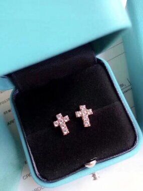 Tiffany & Co. cross earrings